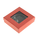 Зеркало карманное двухстороннее круглое из натурального камня Серафинит в подарочной упаковке Silver Stone Mirrors варинант исполнения - 4 | Loft Concept в Тюмени