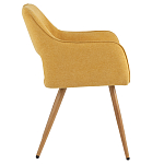 Стул в рогожке желтого цвета NEASAN STOOL варинант исполнения - 5 | Loft Concept в Тюмени