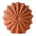 Ваза керамическая в виде круглой терракотовой морской раковины Galapagos варинант исполнения - 1 | Loft Concept в Тюмени