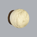 Настенно-потолочный светильник с плафоном в форме шара из алебастра Cryptocrystalline Stone варинант исполнения - 3 | Loft Concept в Тюмени