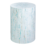 Столик с инкрустацией с перламутровым узором Dominic Blue варинант исполнения - 1 | Loft Concept в Тюмени