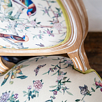 Стул из массива бука бежевый с изображением птиц и цветов Beige Green Chinoiserie Birds Garden Chair варинант исполнения - 5 | Loft Concept в Тюмени