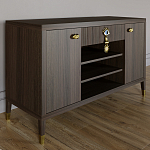 Комод-буфет Elsa Dreams Walnut с открытыми полками   варинант исполнения - 6 | Loft Concept в Тюмени