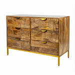 Комод с выдвижными ящиками и фактурным фасадом Termite варинант исполнения - 3 | Loft Concept в Тюмени