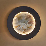 Бра в форме диска черного цвета Borders of Black варинант исполнения - 4 | Loft Concept в Тюмени