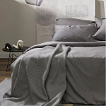 Плед из шерсти мериноса серого цвета 130×180 см Gray Waves варинант исполнения - 7 | Loft Concept в Тюмени