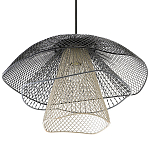Подвесной светильник Black Grey Mesh Lampshade Hanging Lamp варинант исполнения - 3 | Loft Concept в Тюмени