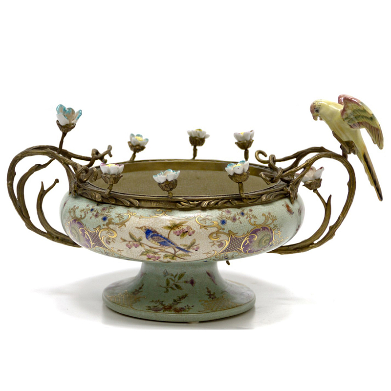 Чаша Bowl Forget-me-not Голубой пастельный Бронза Чаша Bowl Forget-me-not Голубой пастельный Бронза в Тюмени | Loft Concept
