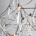 Люстра с каркасом из тонких металлических нитей и хрустальными подвесками Crystal Metal Threads Chandelier 60 варинант исполнения - 2 | Loft Concept в Тюмени