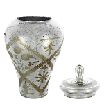 Ваза из стекла с крышкой и декоративными узорами Chinoiserie Ceramics варинант исполнения - 1 | Loft Concept в Тюмени