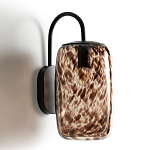 Бра с плафоном из янтарного стекла Amber Olmos Wall Lamp варинант исполнения - 2 | Loft Concept в Тюмени