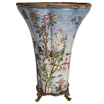 Фарфоровая ваза с изображением попугаев Eden Garden варинант исполнения - 2 | Loft Concept в Тюмени