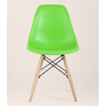 Пластиковый стул на ножках из массива бука Eames Light Green варинант исполнения - 4 | Loft Concept в Тюмени