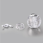 Настольная лампа с прозрачным шарообразным плафоном на цилиндрической подставке Crystal Globule варинант исполнения - 7 | Loft Concept в Тюмени