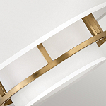 Потолочный светильник с двухслойным белым текстильным абажуром Hinkley варинант исполнения - 18 | Loft Concept в Тюмени