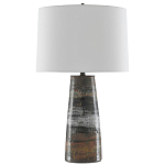 Настольная лампа с конусовидным тканевым абажуром Rock варинант исполнения - 1 | Loft Concept в Тюмени