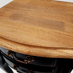 Тумба прикроватная из массива березы с 2-мя ящиками в стиле прованс Vintage варинант исполнения - 6 | Loft Concept в Тюмени