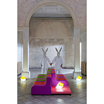 Дизайнерский кофейный стол на круглых ножках Poltronova T02 Pink Coffee Table варинант исполнения - 10 | Loft Concept в Тюмени