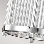 Подвесной светильник цвета хром с рифленым стеклянным цилиндрическим плафоном в современном стиле Feiss варинант исполнения - 6 | Loft Concept в Тюмени