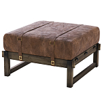 Пуф Duncan винтажная коричневая кожа  варинант исполнения - 2 | Loft Concept в Тюмени