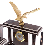 Настольный письменный набор из природного камня обсидиана с декором в виде орла Golden Eagle варинант исполнения - 2 | Loft Concept в Тюмени