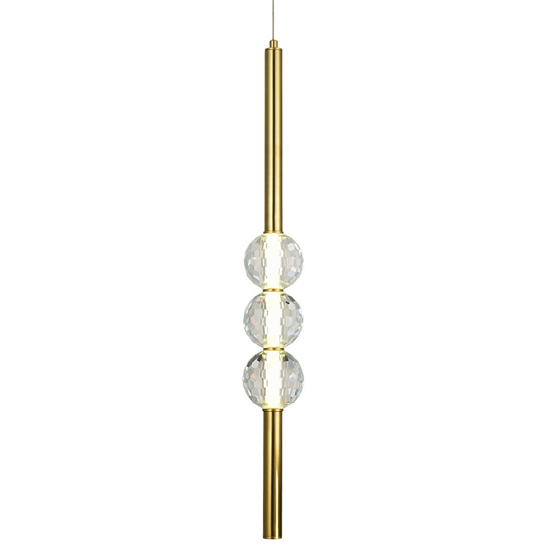 Подвесной светильник Celestin Spheres Brass Trio Hanging Lamp Прозрачный Латунь Подвесной светильник Celestin Spheres Brass Trio Hanging Lamp Прозрачный Латунь в Тюмени | Loft Concept