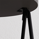 Стол приставной с 2-мя круглыми столешницами цвета антрацит ESSEL SIDE TABLE ANTHRACITE варинант исполнения - 1 | Loft Concept в Тюмени