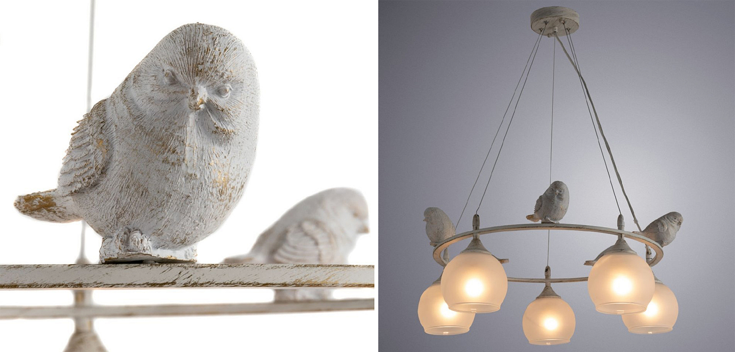 Люстра Provence Bird Chandelier white Люстра Provence Bird Chandelier white - Loft-Concept в Тюмени