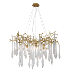 Люстра подвесная с прозрачными подвесками в форме капель Droplet Chandelier варинант исполнения - 3 | Loft Concept в Тюмени