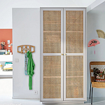 Шкаф с двумя дверцами из плетеного ротанга Tomio Wicker Furniture варинант исполнения - 9 | Loft Concept в Тюмени