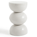 Приставной столик белого цвета Bead варинант исполнения - 1 | Loft Concept в Тюмени