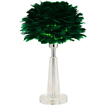 Настольная лампа с перьями Plumage Green Table Lamp варинант исполнения - 1 | Loft Concept в Тюмени