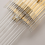 Бра с золотистым основанием и прозрачными трубками Nembus варинант исполнения - 3 | Loft Concept в Тюмени