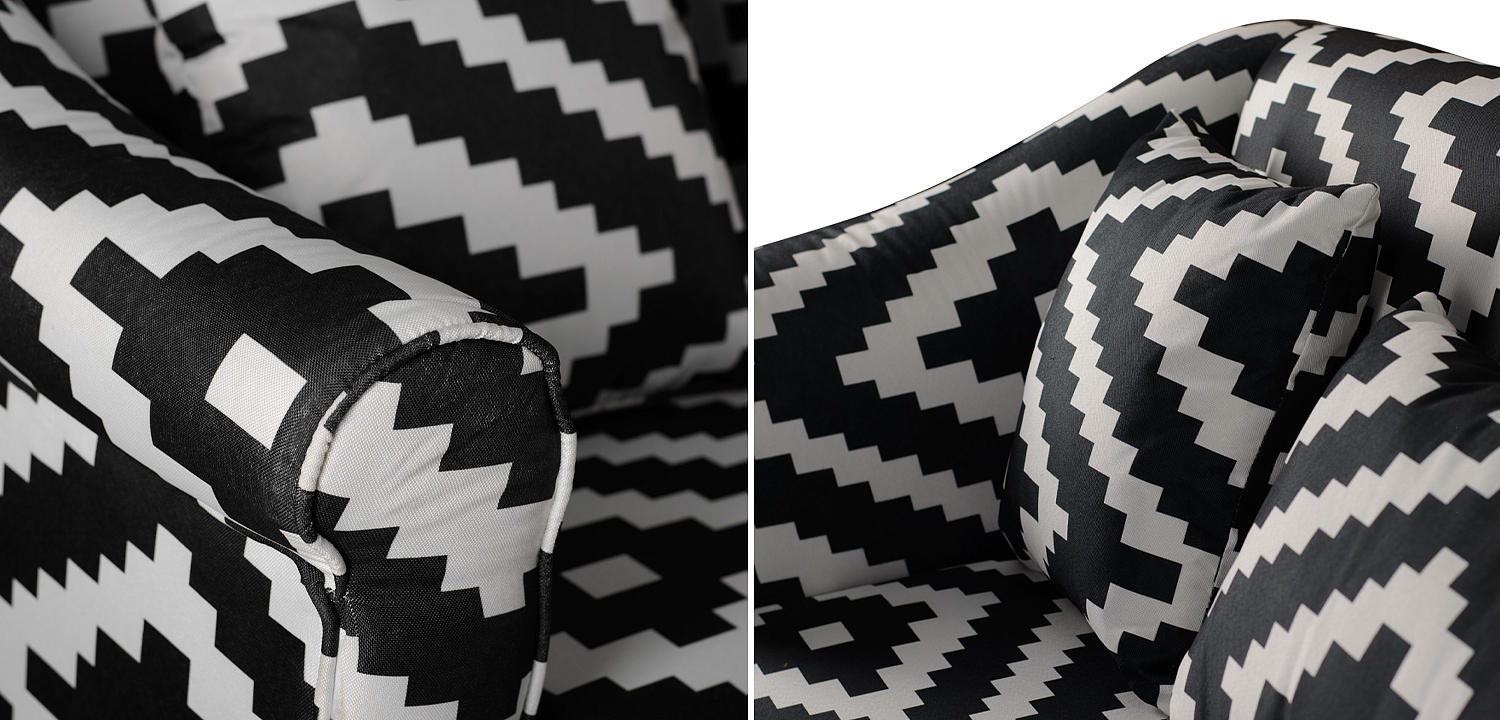 Диван KELIM Ornament black and white sofa Диван KELIM Ornament black and white sofa - Loft-Concept в Тюмени