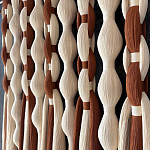 Дизайнерский Декор на стену с кисточками из хлопковых нитей wall panel Thread brushes варинант исполнения - 2 | Loft Concept в Тюмени