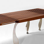 Дизайнерский раздвижной обеденный стол Poltronova Split Dining Table варинант исполнения - 4 | Loft Concept в Тюмени