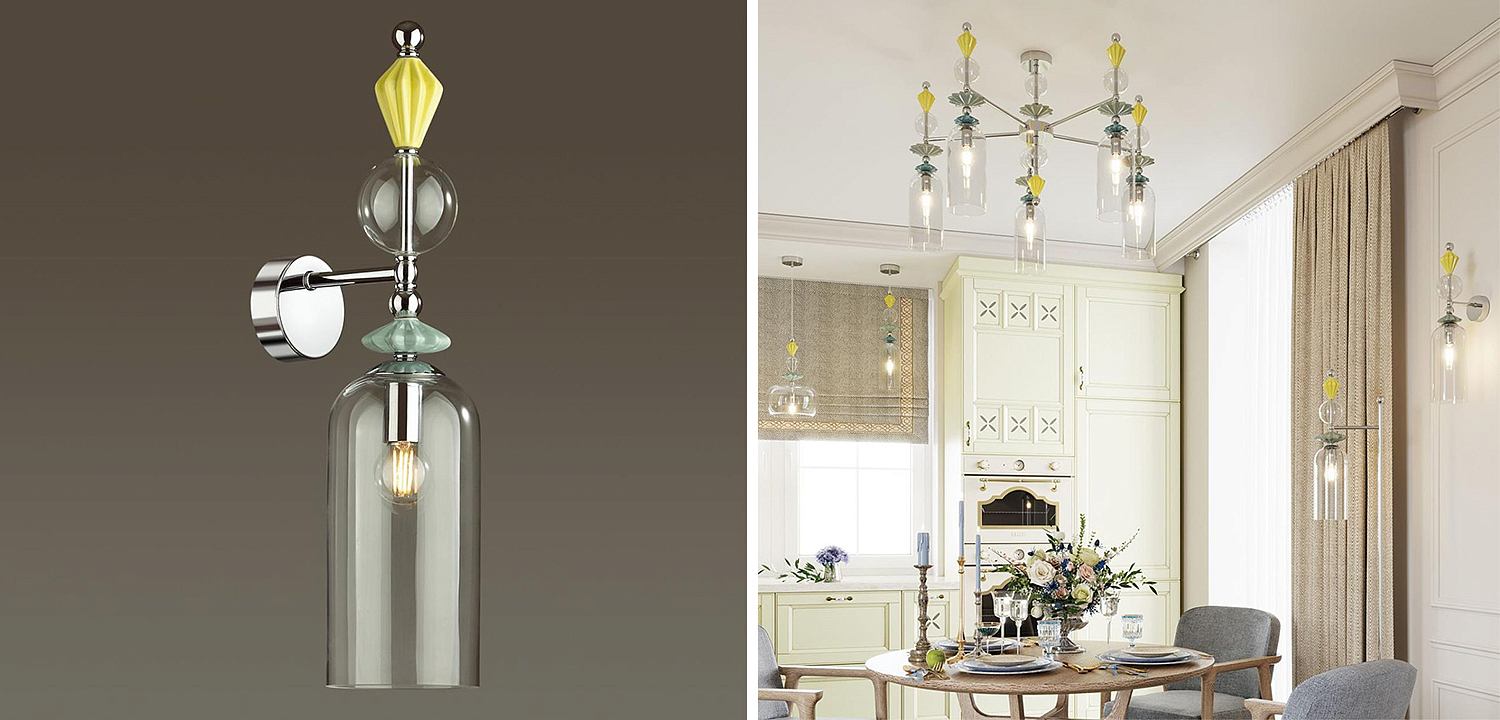 Бра Iris Glas wall lamp B chrome Бра Iris Glas wall lamp B chrome - Loft-Concept в Тюмени