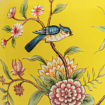 Настольная лампа желтая с изображением птиц Slip Away варинант исполнения - 6 | Loft Concept в Тюмени