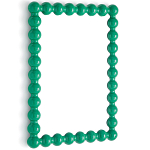 Настенное зеркало в зеленой раме Nya Green Mirror варинант исполнения - 2 | Loft Concept в Тюмени