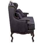 Диван двухместный George Grand Seating black velour варинант исполнения - 2 | Loft Concept в Тюмени
