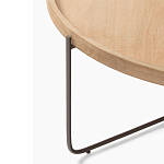 Журнальный стол с круглой деревянной столешницей Urban Style Space варинант исполнения - 1 | Loft Concept в Тюмени