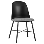 Стул из прочного пластика на металлическом основании Anora Black варинант исполнения - 1 | Loft Concept в Тюмени