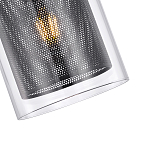 Подвесной светильник с сетчатым металлическим плафоном цилиндрической формы черный Metal Mesh варинант исполнения - 4 | Loft Concept в Тюмени