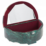 Шкатулка с мозаикой из натурального камня змеевик Stone Casket варинант исполнения - 2 | Loft Concept в Тюмени