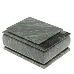 Шкатулка с зеркалом из натурального камня змеевик Stone Casket варинант исполнения - 5 | Loft Concept в Тюмени