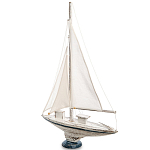 Деревянная статуэтка в виде парусника Sailboat Statuette варинант исполнения - 2 | Loft Concept в Тюмени