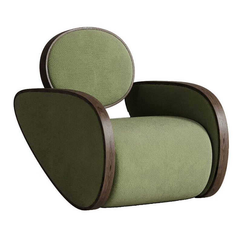 Кресло Nautilus Green Зеленый Коричневый в Тюмени | Loft Concept 