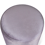 Пуф фиолетовый велюр на золотом металлическом основании Golden Belt варинант исполнения - 2 | Loft Concept в Тюмени