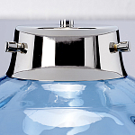 Настольная лампа с шарообразным прозрачным основанием из цветного переработанного стекла и белым цилиндрическим абажуром Elstead Lighting варинант исполнения - 8 | Loft Concept в Тюмени