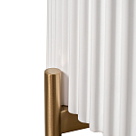 Тумбочка белая круглая с мраморной столешницей Thoroughbass варинант исполнения - 3 | Loft Concept в Тюмени